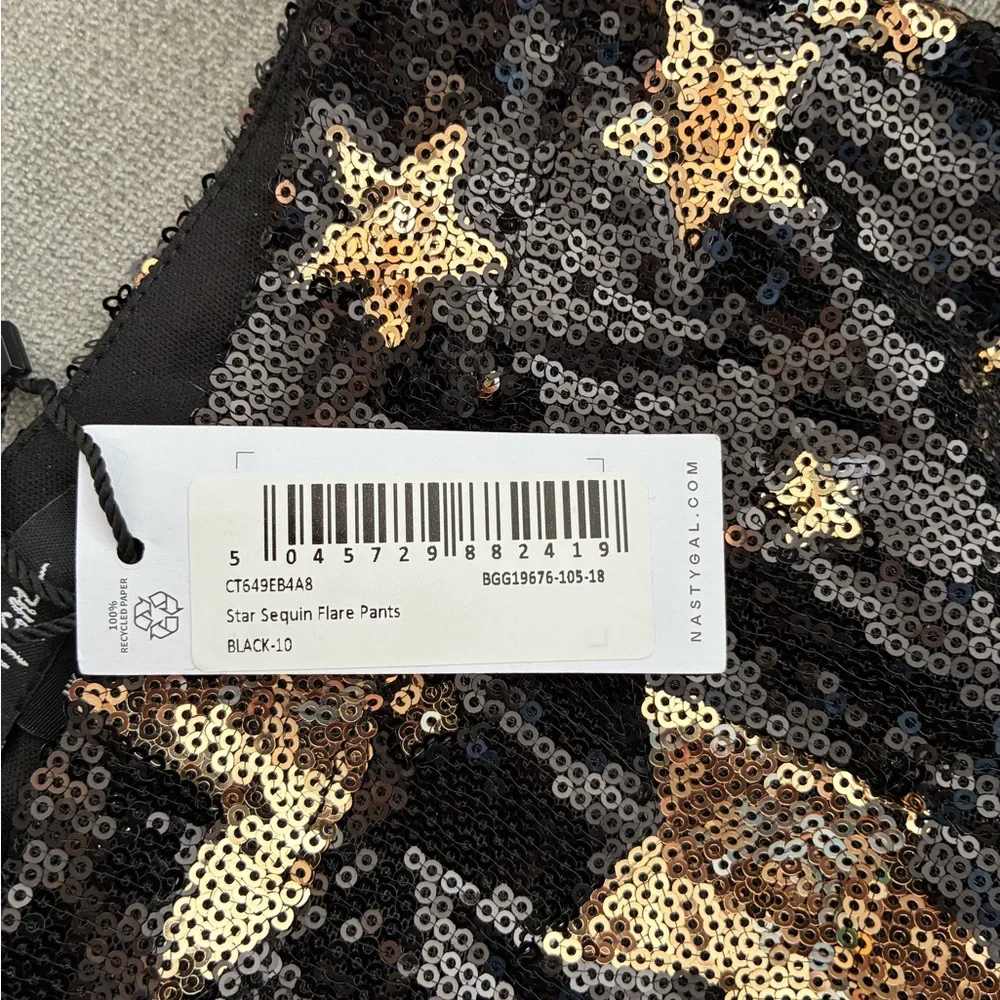 Nasty Gal Star Sequin pants NWOT - Picture 5 of 7